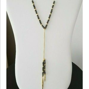 Gorjana 18K Gold Plated Pyrite Lariat Necklace